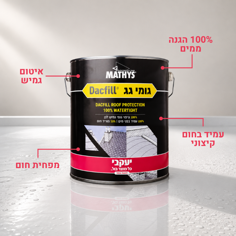 גומי גג - איטום הגג לשנים