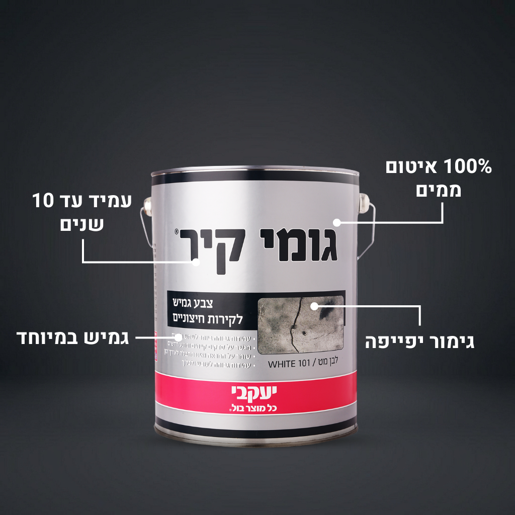 גומי קיר - ציפוי גמיש לקירות 6 ק״ג