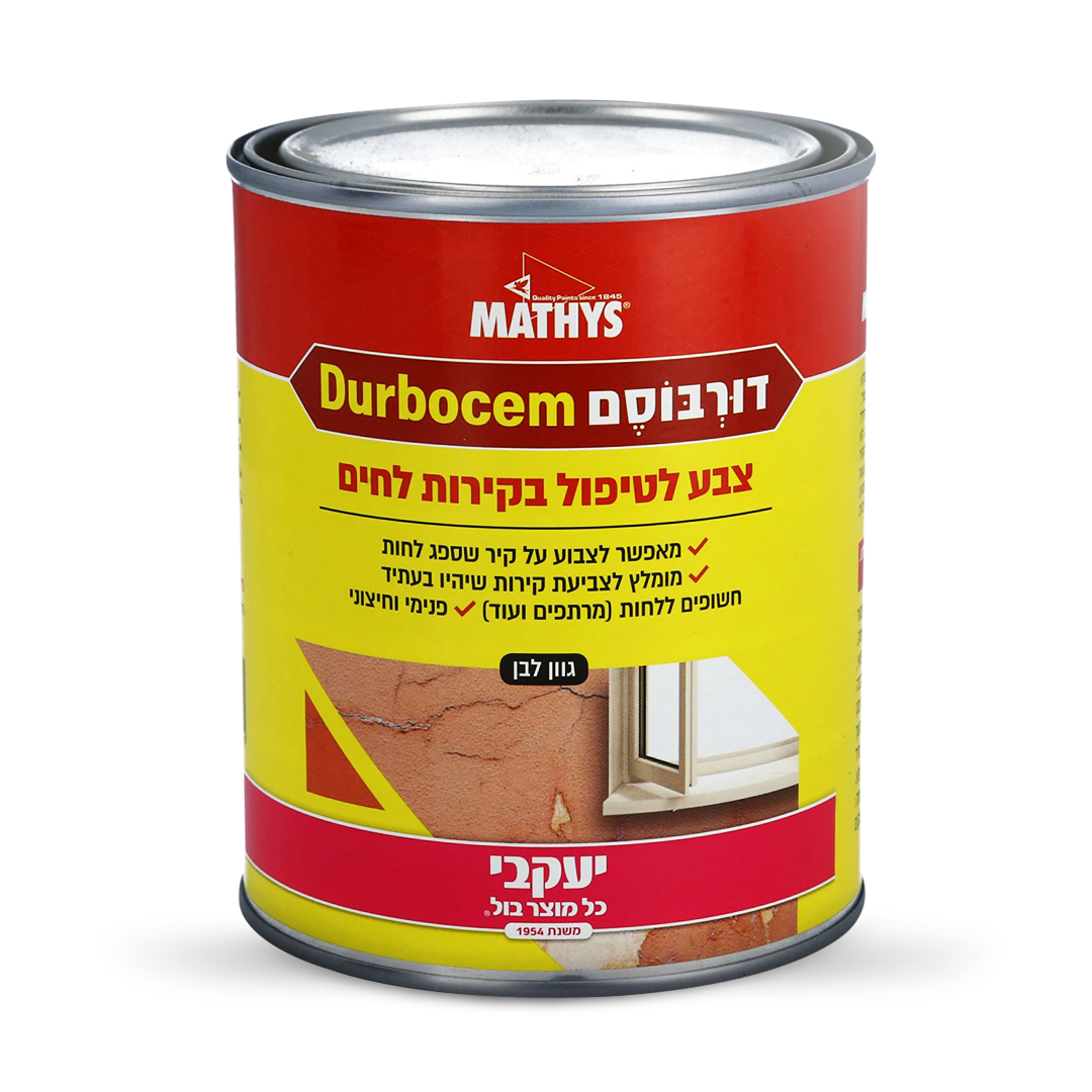 דורבוסם - צבע מיוחד לקירות מתקלפים ולחים 1.0 ליטר