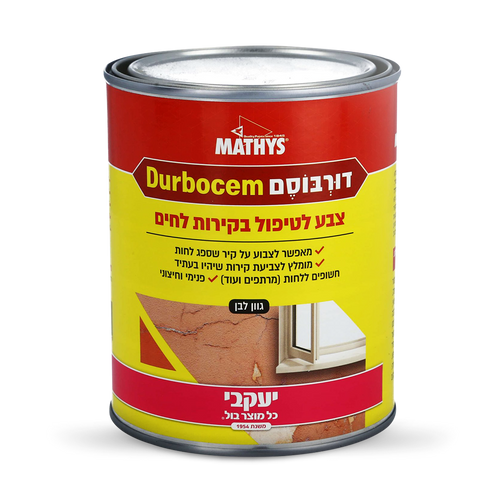 דורבוסם - צבע מיוחד לקירות מתקלפים ולחים 1.0 ליטר