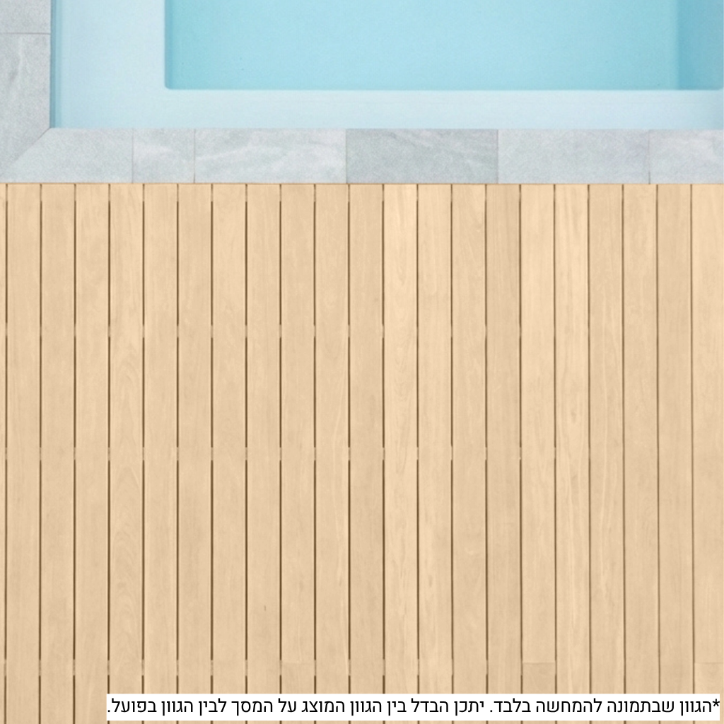 BambooDeck - לכה בגוונים לבמבוק ועץ - לבן 1300 750 מ״ל