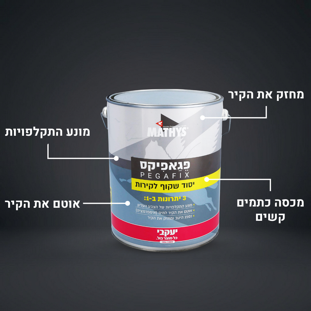 יסוד פגפיקס - לקירות וגומי קיר
