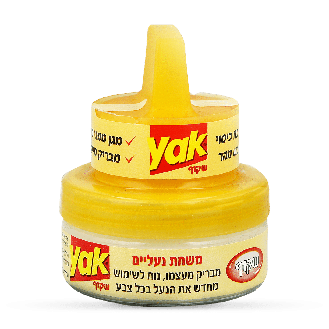 YAK משחת נעליים בגוון שקוף
