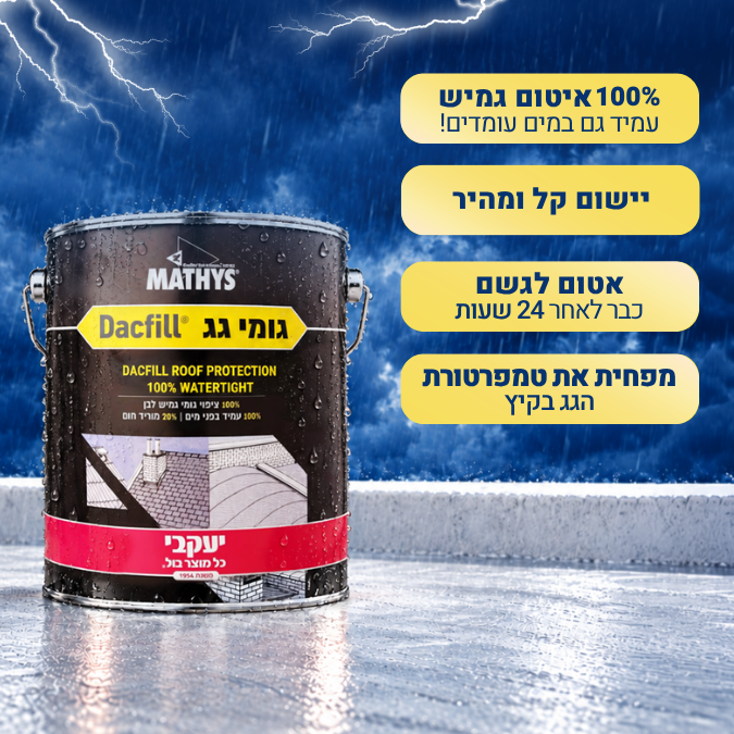גומי גג - איטום הגג לשנים