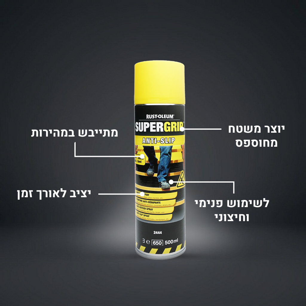 ספריי מונע החלקה - צהוב